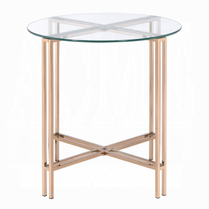 Mesa auxiliar redonda Veises de 23" de diámetro