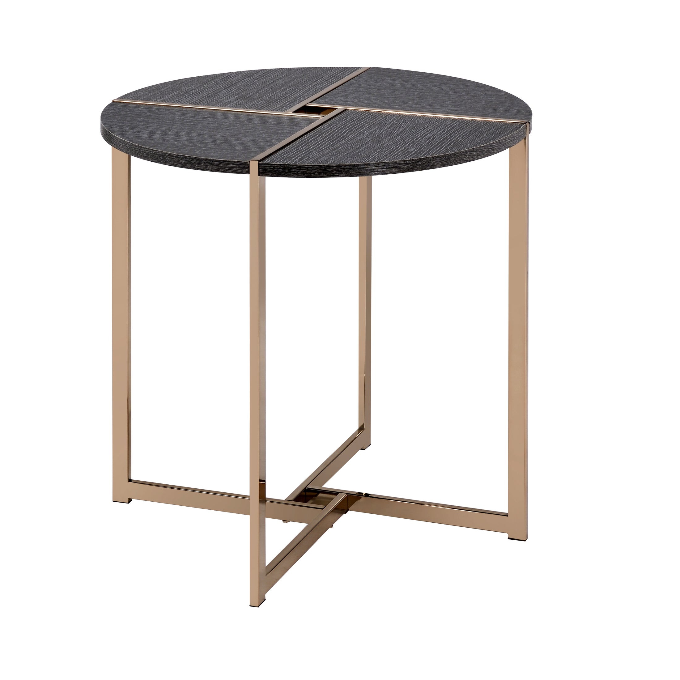 Mesa auxiliar redonda Bromia de 24" de diámetro