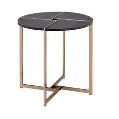 Mesa auxiliar redonda Bromia de 24" de diámetro