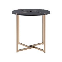 Mesa auxiliar redonda Bromia de 24" de diámetro
