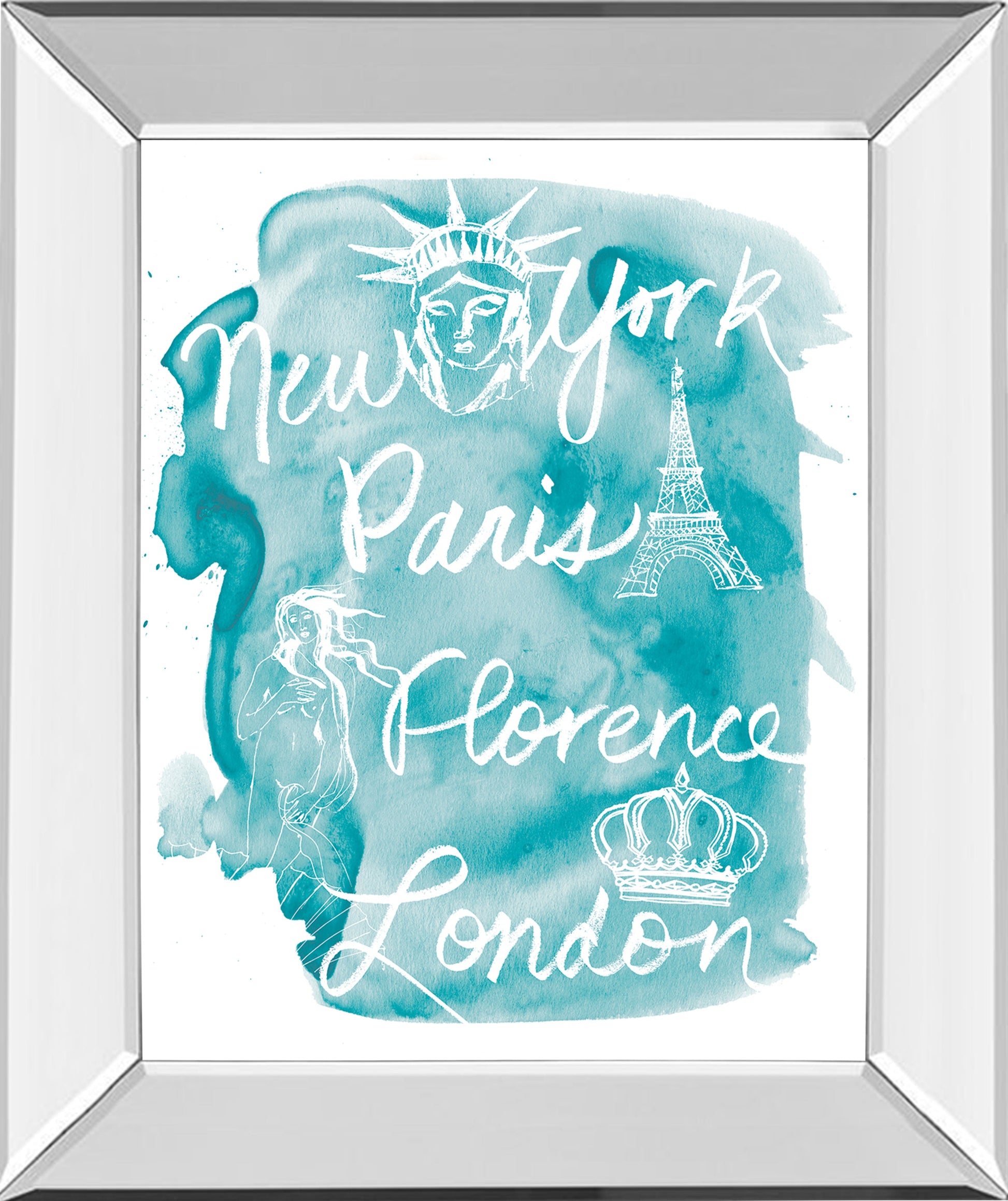 Mirrored Frame Sightseeing I By Lottie Fontaine