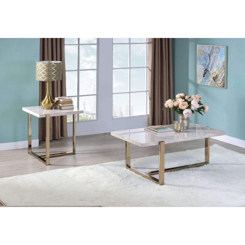 Mesa de centro rectangular Feit de 43" de largo