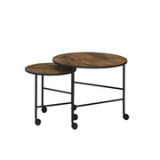 Juego de mesa nido redonda Oblis de 23" de diámetro