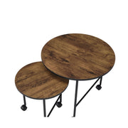 Juego de mesa nido redonda Oblis de 23" de diámetro