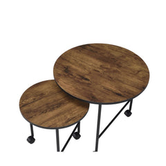 Juego de mesa nido redonda Oblis de 23" de diámetro