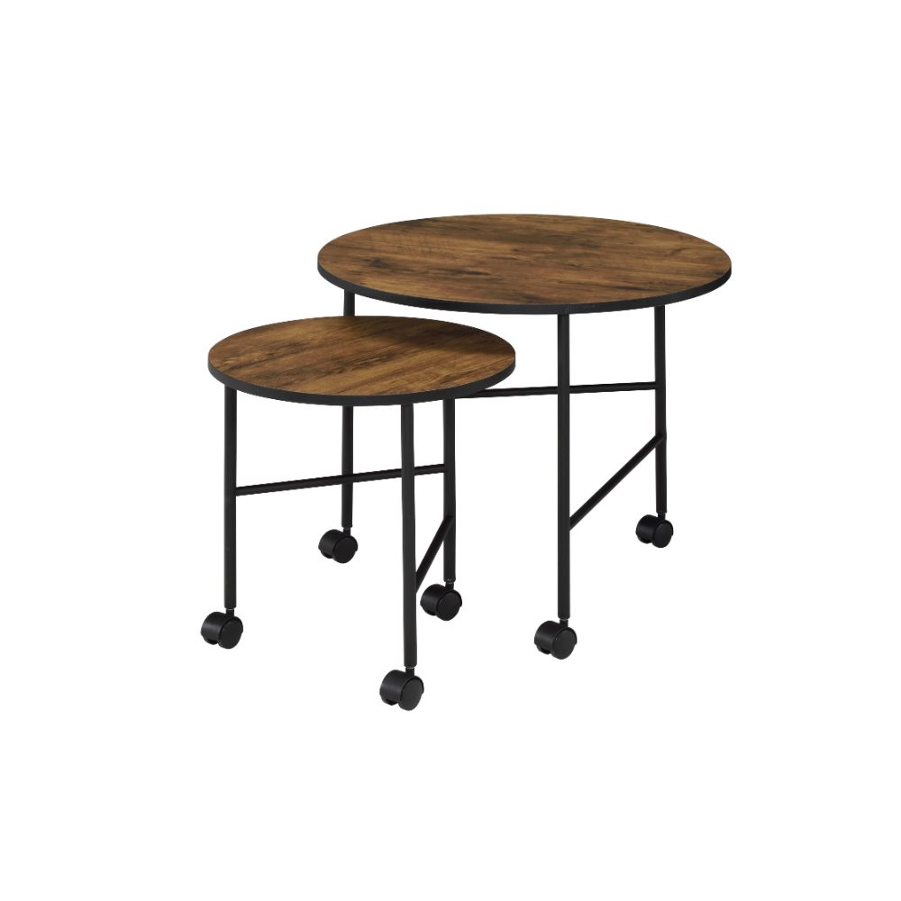 Juego de mesa nido redonda Oblis de 23" de diámetro