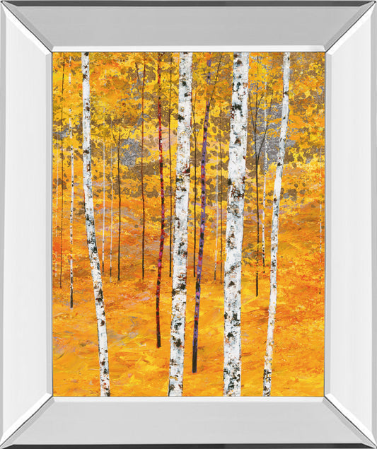 Mirrored Frame Iridescent Trees IV By Alex Jawdokimov