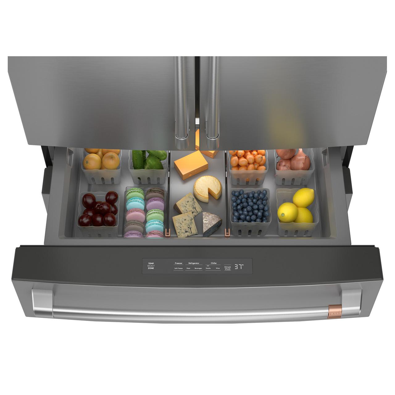  Café 23.2 Cu. Ft. Smart Counter-Depth 4-Door French-Door Refrigerator CJE23DP2WS1 IMAGE 4