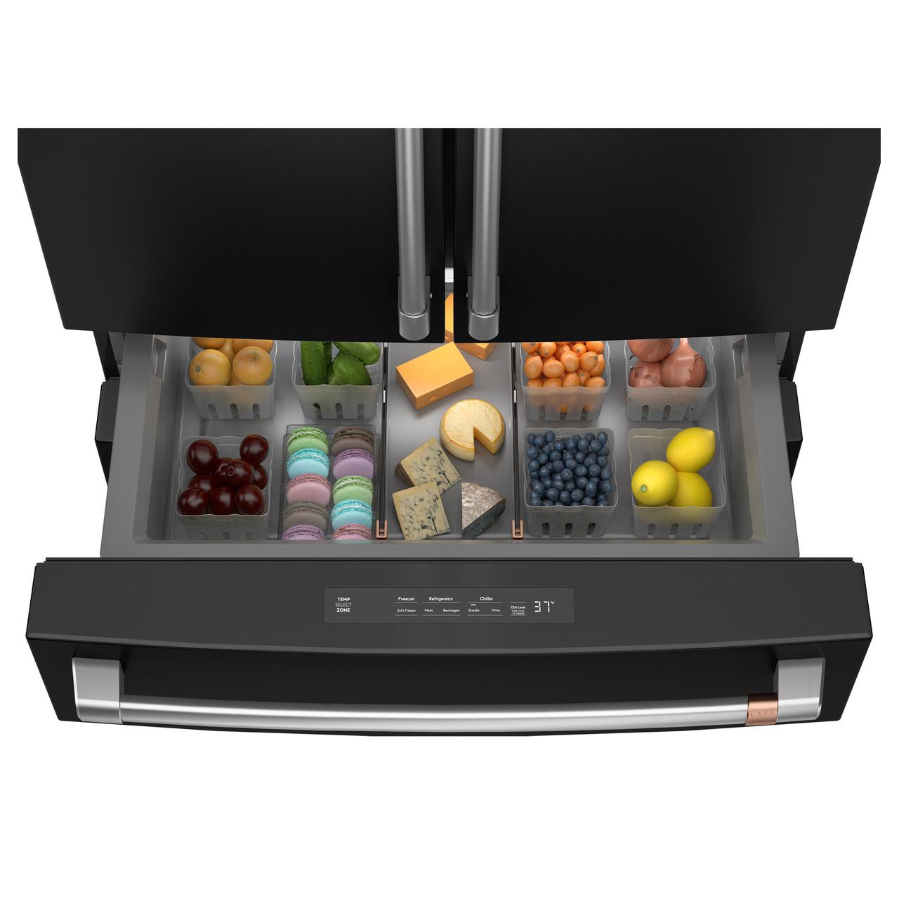  Café 23.2 Cu. Ft. Smart Counter-Depth 4-Door French-Door Refrigerator CJE23DP3WD1 IMAGE 3