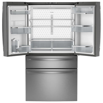 GE Profile 23.2 Cu. Ft. Smart Counter-Depth Fingerprint Resistant 4-Door French-Door Refrigerator PJE23BYWFS IMAGE 2