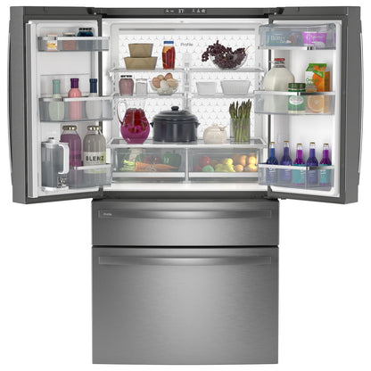 GE Profile 23.2 Cu. Ft. Smart Counter-Depth Fingerprint Resistant 4-Door French-Door Refrigerator PJE23BYWFS IMAGE 3
