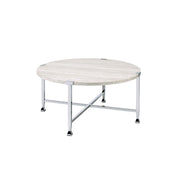 Mesa de centro redonda Brecon de 91 cm de diámetro