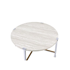 Mesa de centro redonda Brecon de 91 cm de diámetro