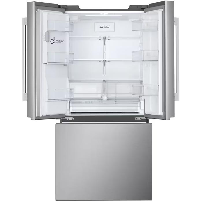 LG 25 cu.ft. 3-Door French Door Refrigerator with Hybrid Handle Design and External Ice and Water Dispenser LF25H6330S IMAGE 2