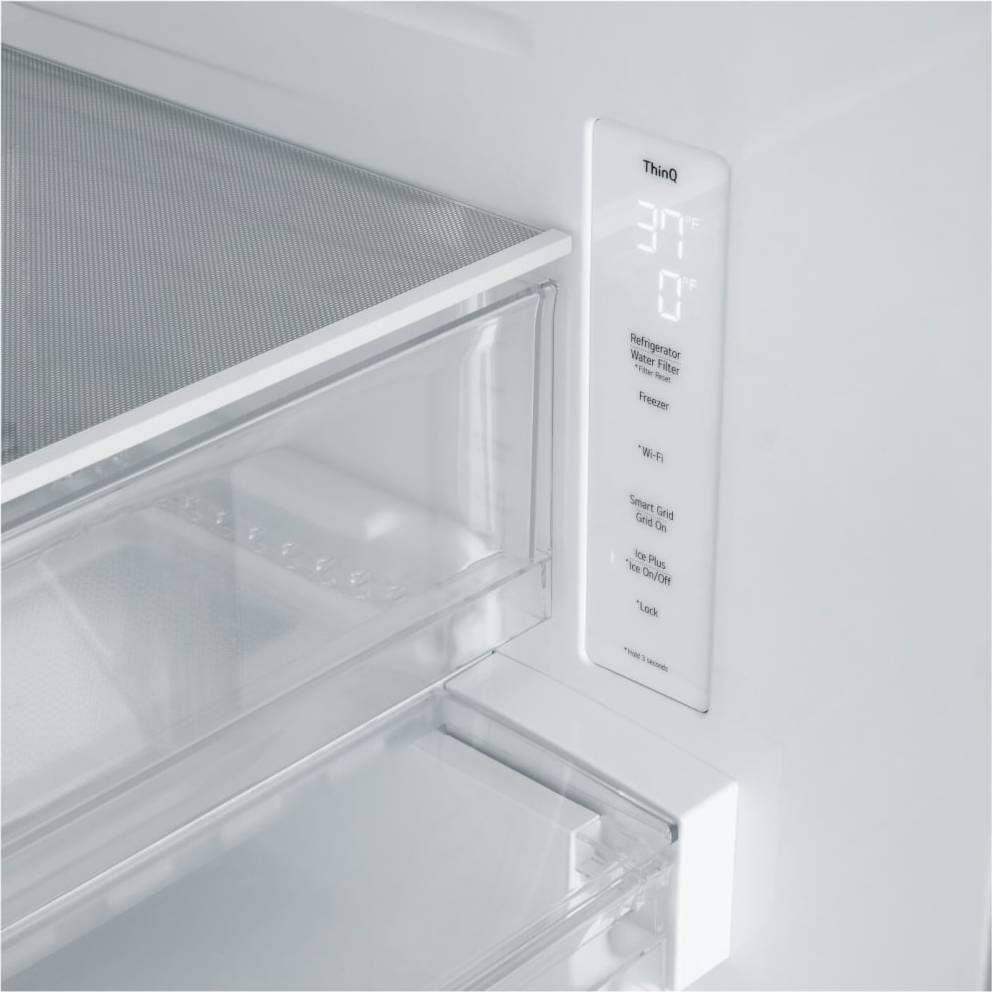 LG 25 cu.ft. 3-Door French Door Refrigerator with Hybrid Handle Design and External Ice and Water Dispenser LF25H6330D IMAGE 9
