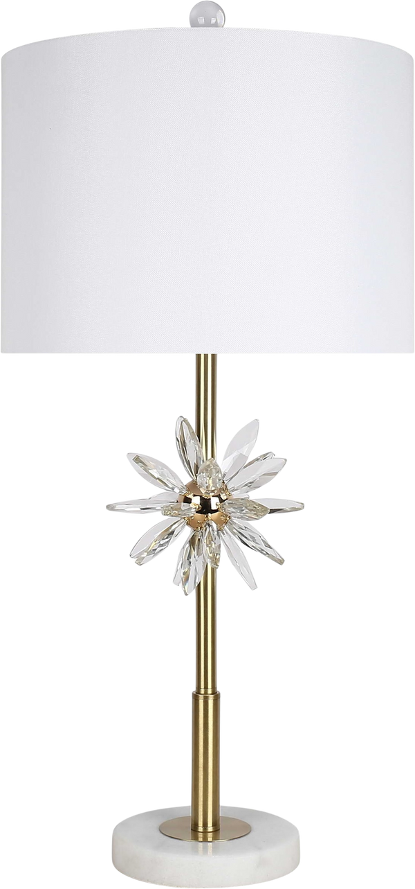 Crystal Bloom II Crystal and Marble Table Lamp (Case Pack 2)