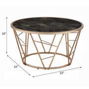 Mesa de centro redonda Cicatrix de 83 cm de diámetro