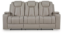 Next Move Reclining Sofa with Drop Down Table