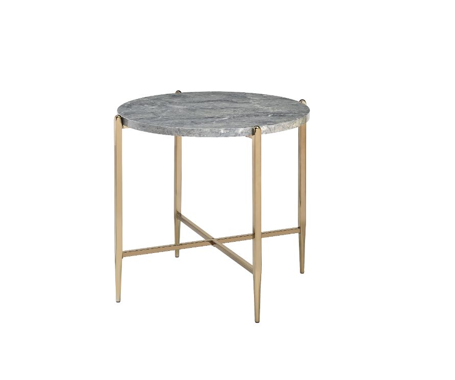 Mesa auxiliar redonda Tainte de 26" de diámetro