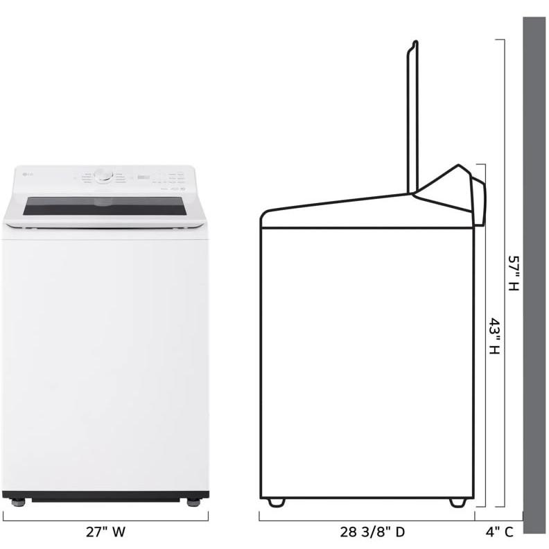  LG 5.0 cu. ft. Top Loading Washer with EasyUnload™ WT8200CW IMAGE 16