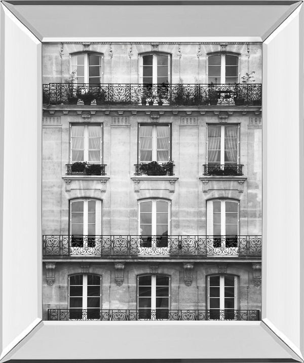 Mirrored Frame Across The Street II By Laura Marshall
