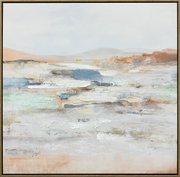 Serene Horizons I Hand-embellished Canvas in Frame