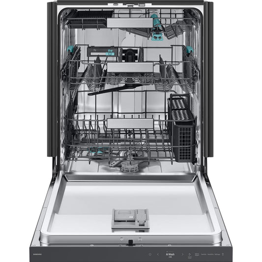  Samsung Bespoke 24-inch Built-In Dishwasher with Third Rack and AI Wash DW90F89T0UMTAA IMAGE 2
