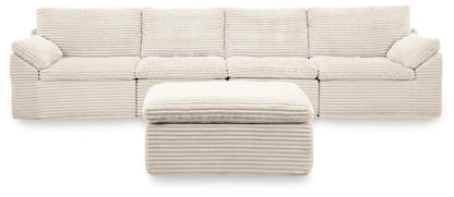 Canefield 4-Piece Sectional with Ottoman