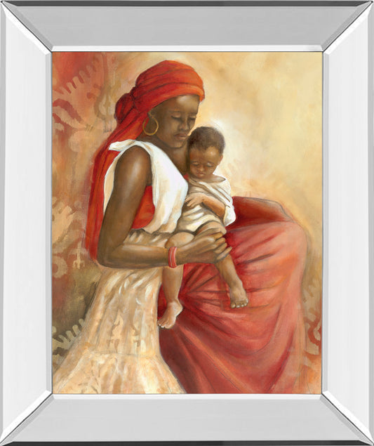 Mirrored Frame Beauty Of Love I By Carol Robinson