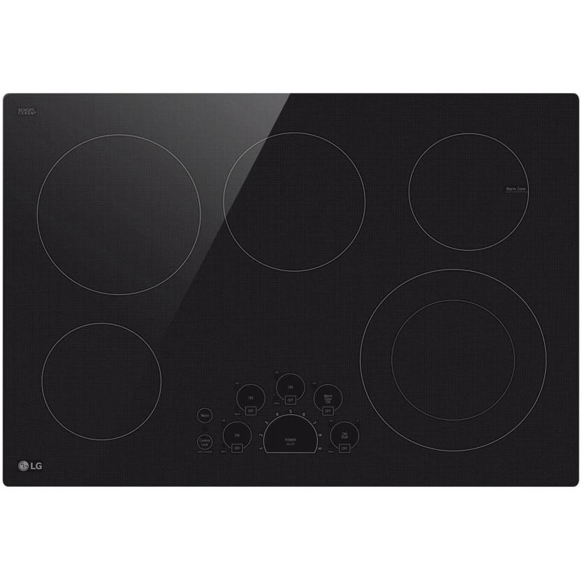 LG 30-inch Built-In Electric Cooktop with UltraHeat™ 3.0kW Element LCE3010SBE IMAGE 1