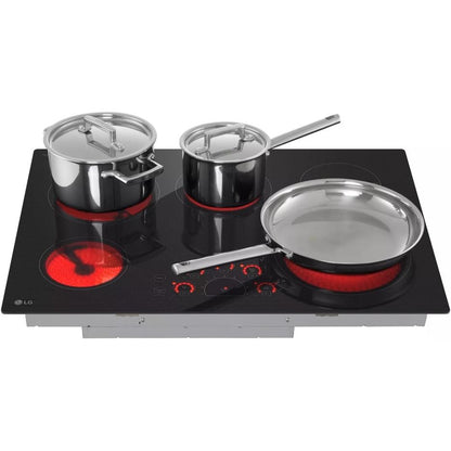 LG 30-inch Built-In Electric Cooktop with UltraHeat™ 3.0kW Element LCE3010SBE IMAGE 5