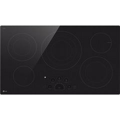 LG 36-inch Built-In Electric Cooktop with UltraHeat™ 3.0kW Element LCE3610SBE IMAGE 1