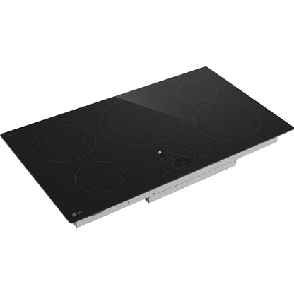 LG 36-inch Built-In Electric Cooktop with UltraHeat™ 3.0kW Element LCE3610SBE IMAGE 2