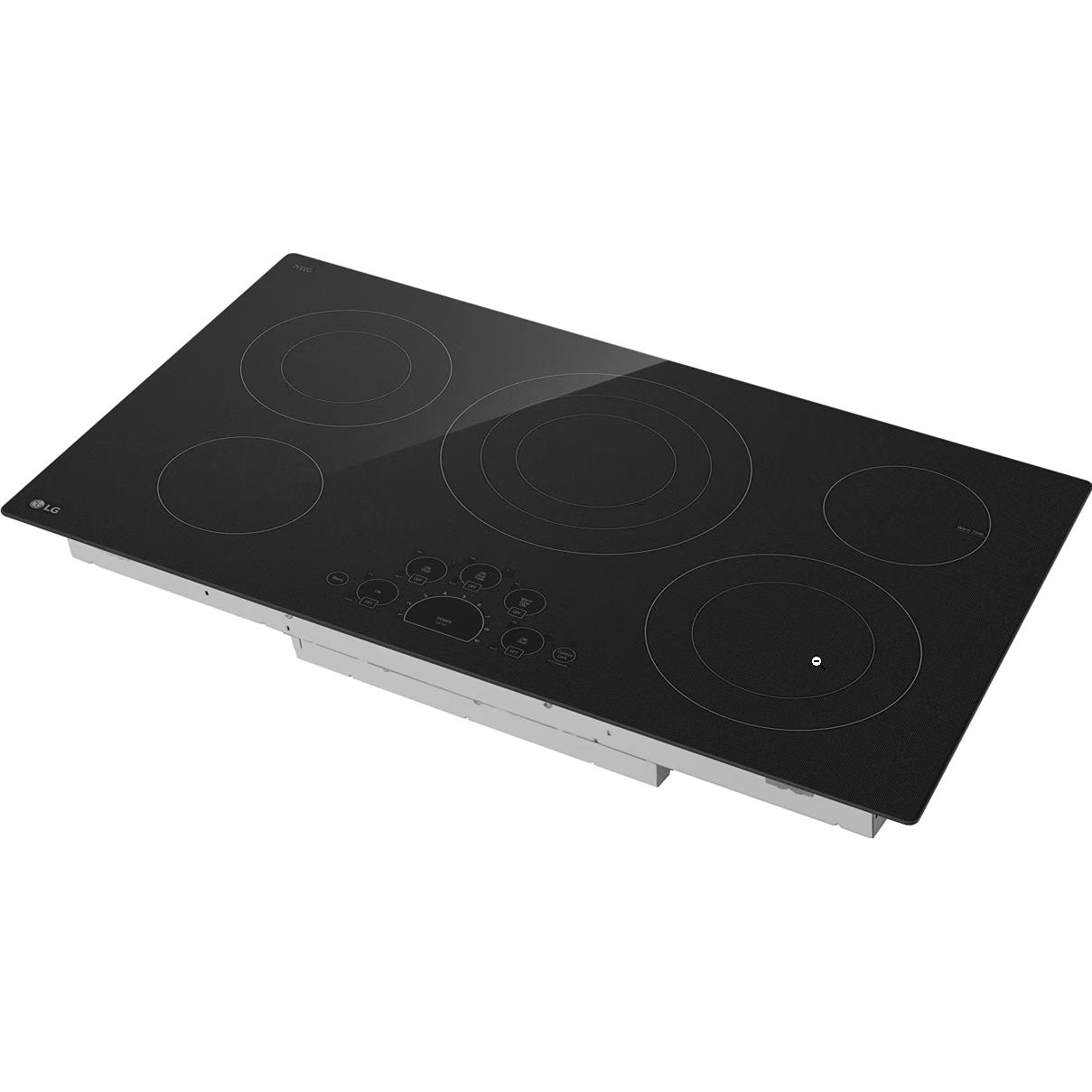 LG 36-inch Built-In Electric Cooktop with UltraHeat™ 3.0kW Element LCE3610SBE IMAGE 3