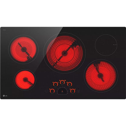 LG 36-inch Built-In Electric Cooktop with UltraHeat™ 3.0kW Element LCE3610SBE IMAGE 4