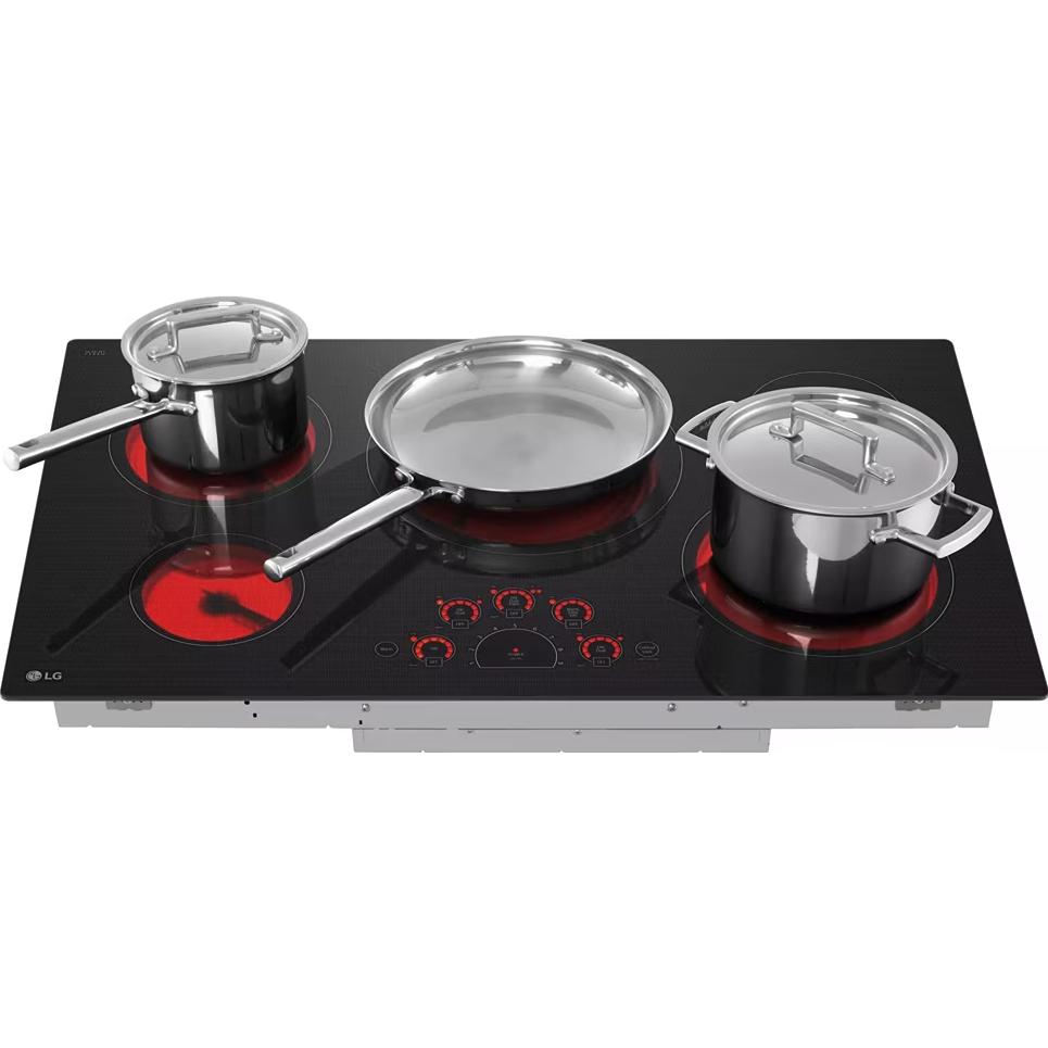 LG 36-inch Built-In Electric Cooktop with UltraHeat™ 3.0kW Element LCE3610SBE IMAGE 5