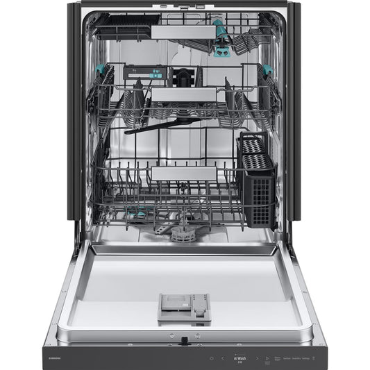 Samsung Bespoke 24-inch Built-In Dishwasher with Third Rack and AI Wash DW90F89P0USRAA IMAGE 2