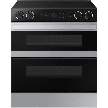  Samsung 30-inch Slide-in Electric Range with Wi-Fi NSE6DG8550SR/AA IMAGE 1