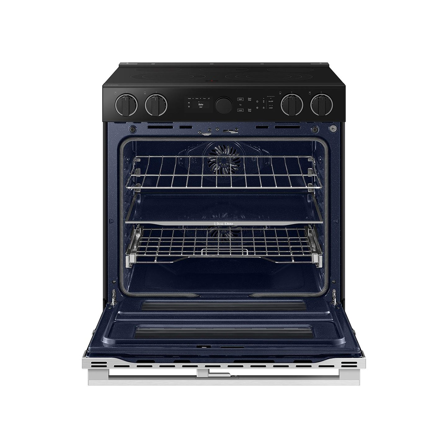  Samsung 30-inch Slide-in Electric Range with Wi-Fi NSE6DG8550SR/AA IMAGE 12