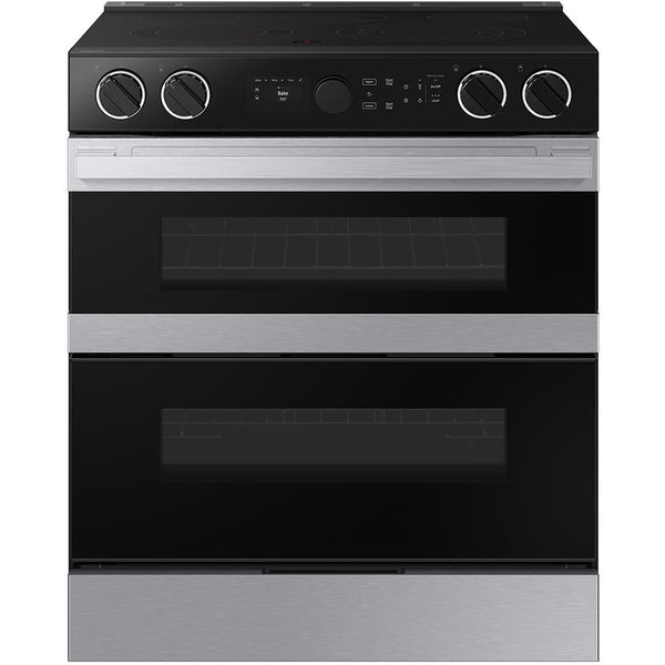 Samsung 30-inch Slide-in Electric Range with Wi-Fi NSE6DG8550SR/AA