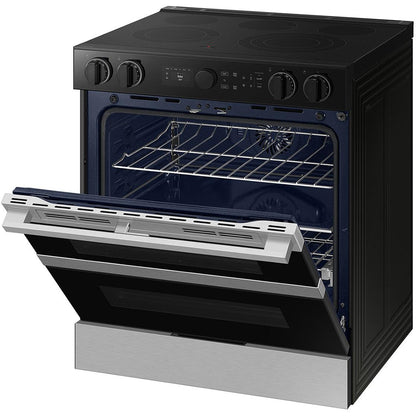  Samsung 30-inch Slide-in Electric Range with Wi-Fi NSE6DG8550SR/AA IMAGE 2