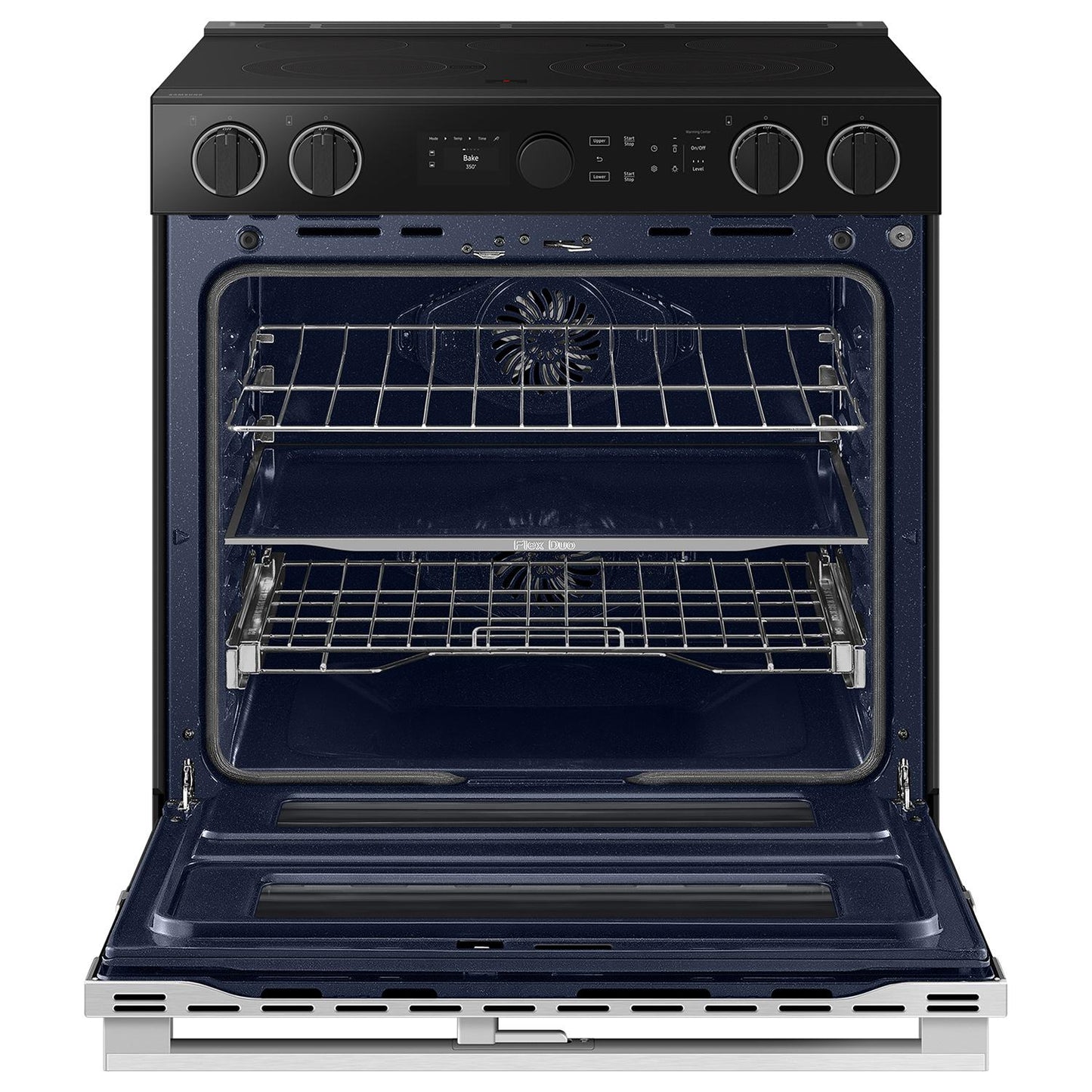  Samsung 30-inch Slide-in Electric Range with Wi-Fi NSE6DG8550SR/AA IMAGE 4