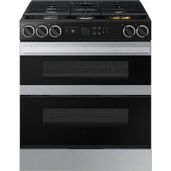  Samsung 30-inch Slide-in Dual Fuel Range with Wi-Fi NSY6DG8550SR/AA IMAGE 3