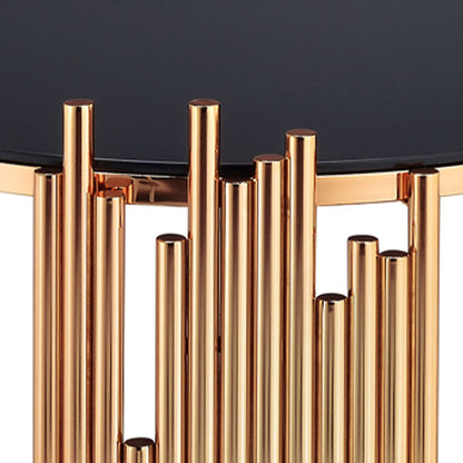 Mesa auxiliar redonda Tanquin de 25" de diámetro