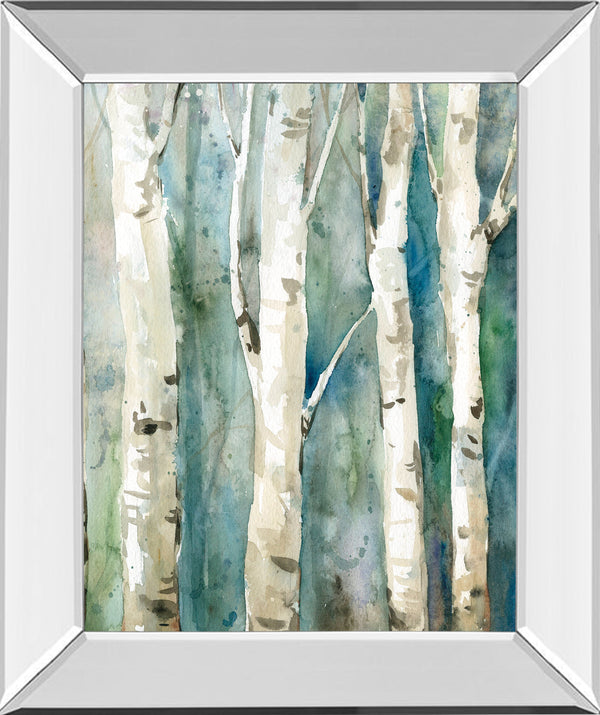 Mirrored Frame River Birch II By Carol Robinson