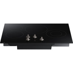 Samsung 30-inch Built-in Electric Cooktop with Knob Controls NZ30FG5332RKAA IMAGE 2