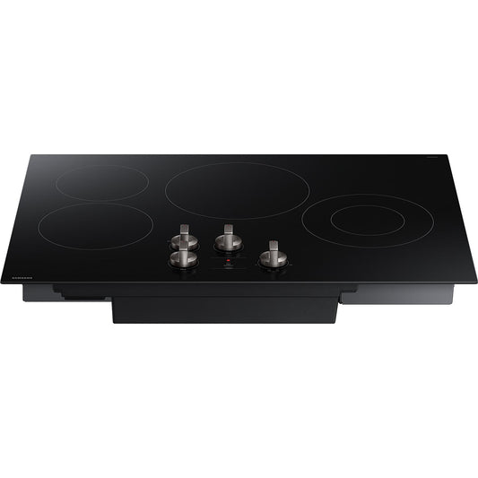  Samsung 30-inch Built-in Electric Cooktop with Knob Controls NZ30FG5332RKAA IMAGE 2
