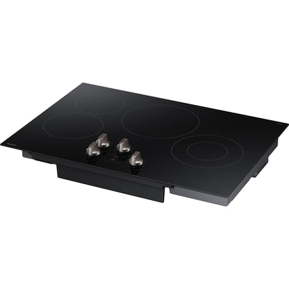  Samsung 30-inch Built-in Electric Cooktop with Knob Controls NZ30FG5332RKAA IMAGE 3