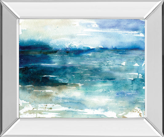 Mirrored Frame Ocean Break I By Carol Robinson
