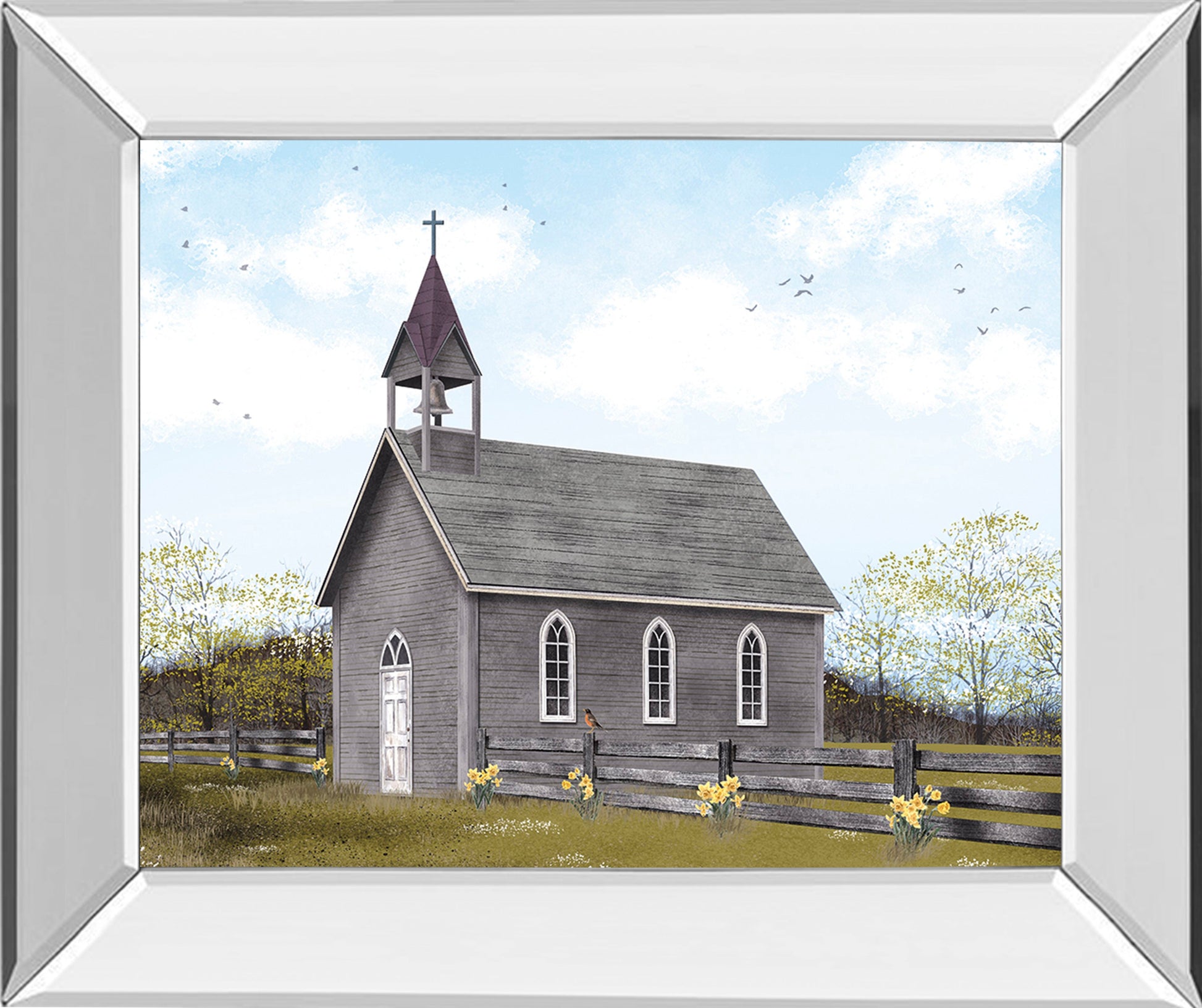 Mirrored Frame He Is Risen By Billy Jacobs